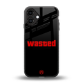 wasted back phone cover | glass case for iphone 16 plus