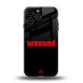 wasted back phone cover | glass case for iphone 16 pro max