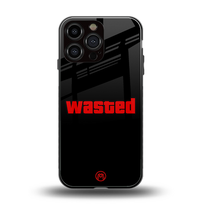 wasted back phone cover | glass case for iphone 16 pro max