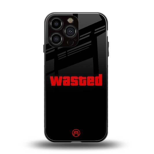 wasted back phone cover | glass case for iphone 16 pro max