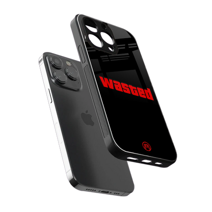 wasted back phone cover | glass case for iphone 16 pro max