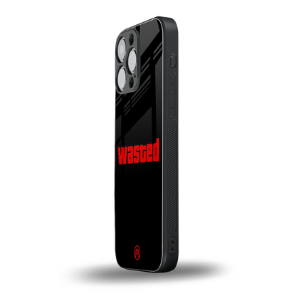 wasted back phone cover | glass case for iphone 16 pro max