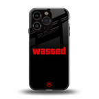 wasted back phone cover | glass case for iphone 16 pro