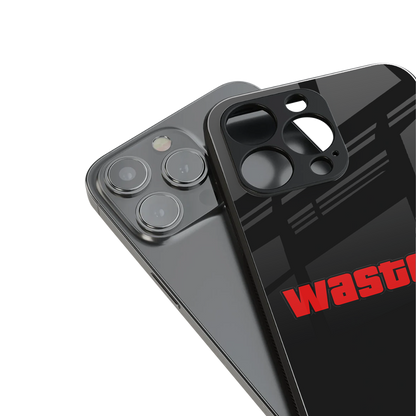 wasted back phone cover | glass case for iphone 15 pro