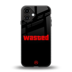 wasted back phone cover | glass case for iphone 16