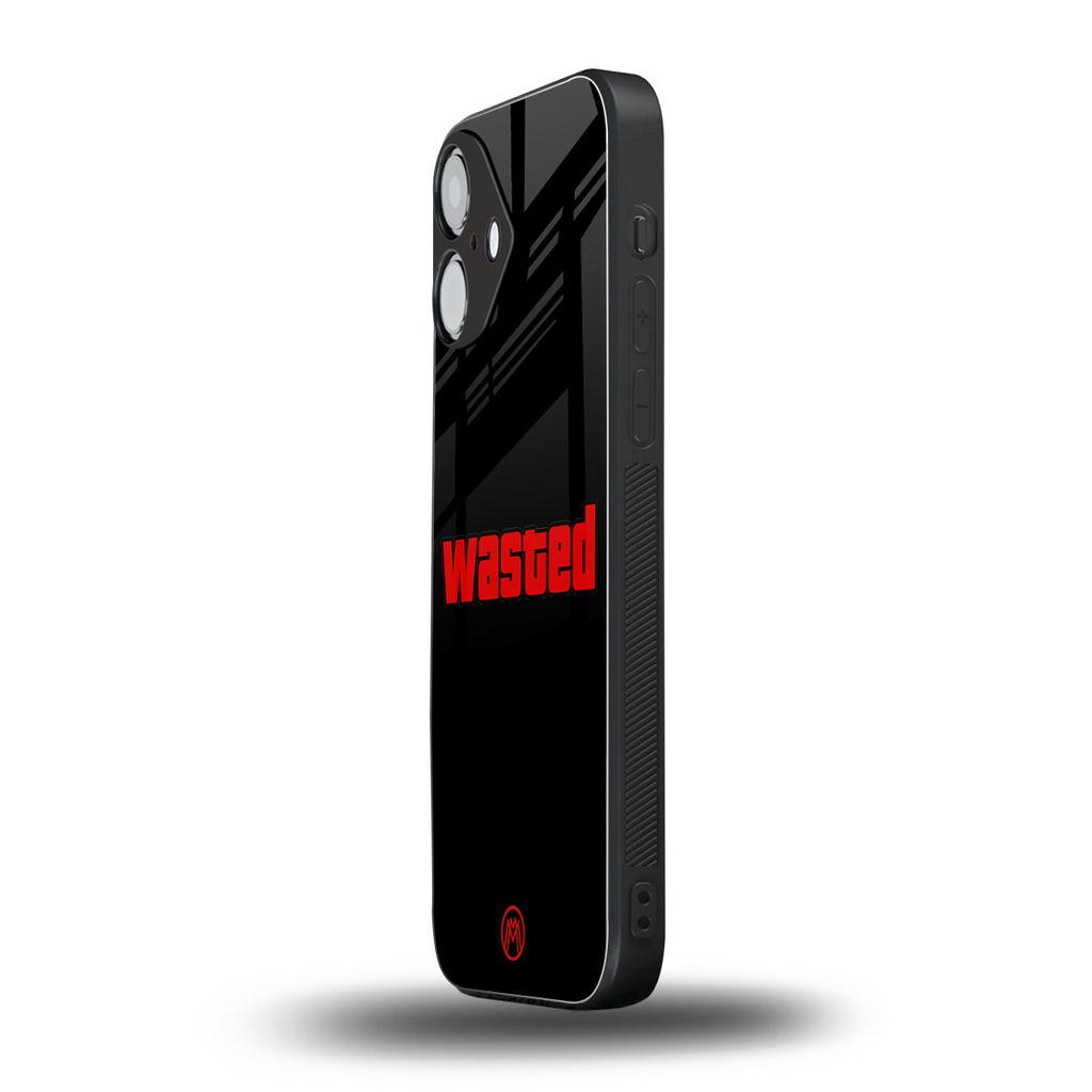 wasted back phone cover | glass case for iphone 16