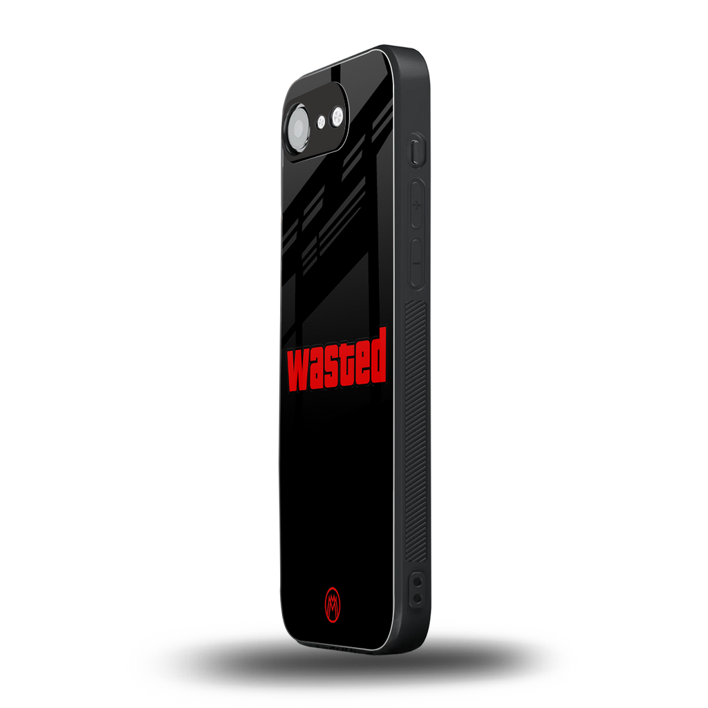 wasted back phone cover | glass case for iphone 16e
