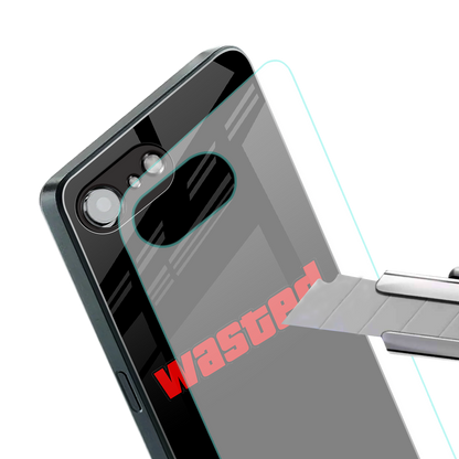 wasted back phone cover | glass case for iphone 16e