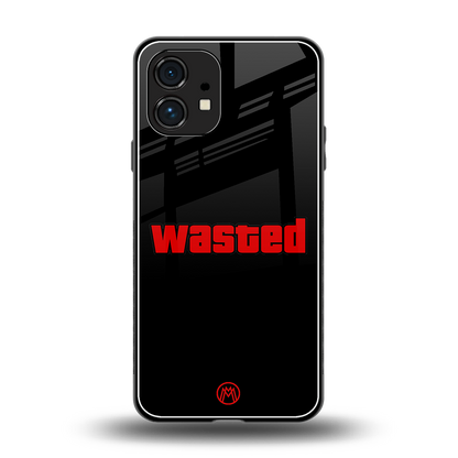 wasted back phone cover | glass case for nothing phone 1