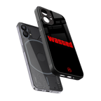 wasted back phone cover | glass case for nothing phone 1