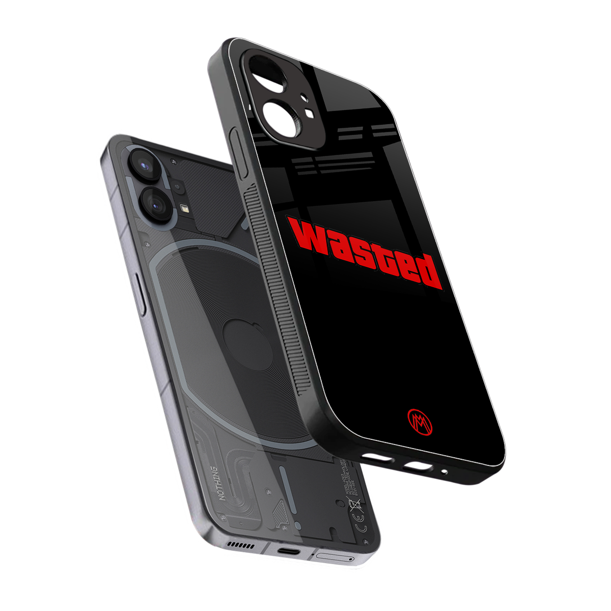 wasted back phone cover | glass case for nothing phone 1
