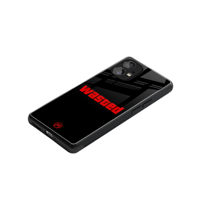 wasted back phone cover | glass case for nothing phone 1