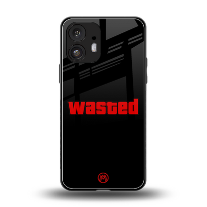 wasted back phone cover | glass case for nothing phone 2