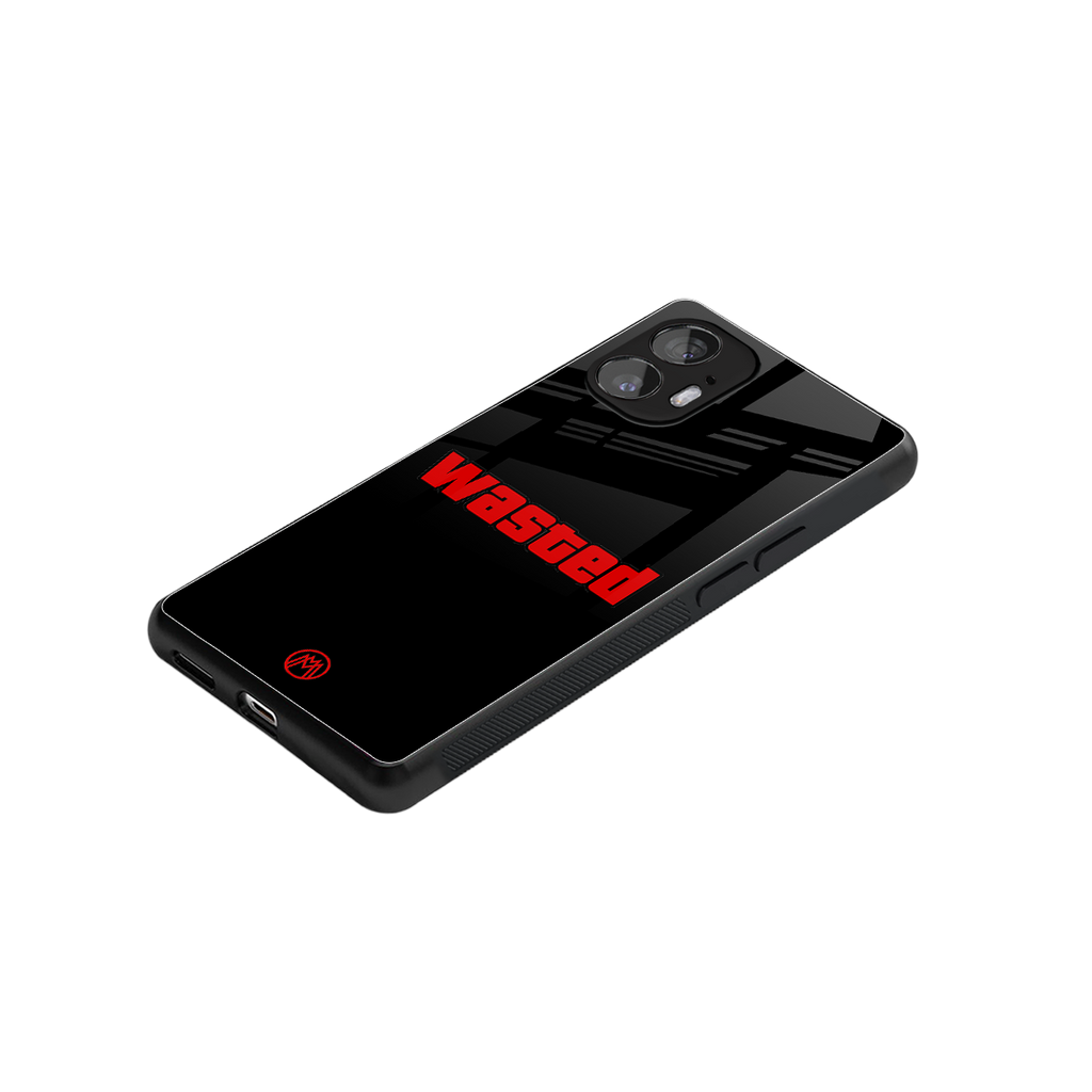 wasted back phone cover | glass case for nothing phone 2