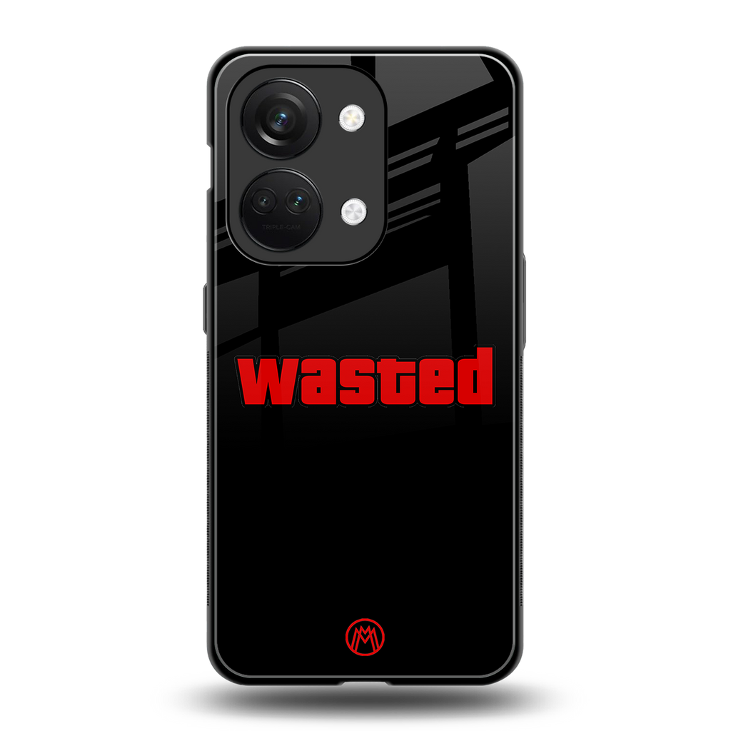wasted back phone cover | glass case for oneplus nord 3