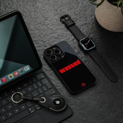 wasted back phone cover | glass case for iphone 15 pro