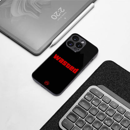 wasted back phone cover | glass case for iphone 16 pro max