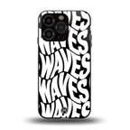waves back phone cover | glass case for iphone 13 pro