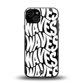 waves back phone cover | glass case for iphone 13