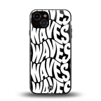 waves back phone cover | glass case for iphone 13