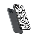 waves back phone cover | glass case for iphone 14 plus