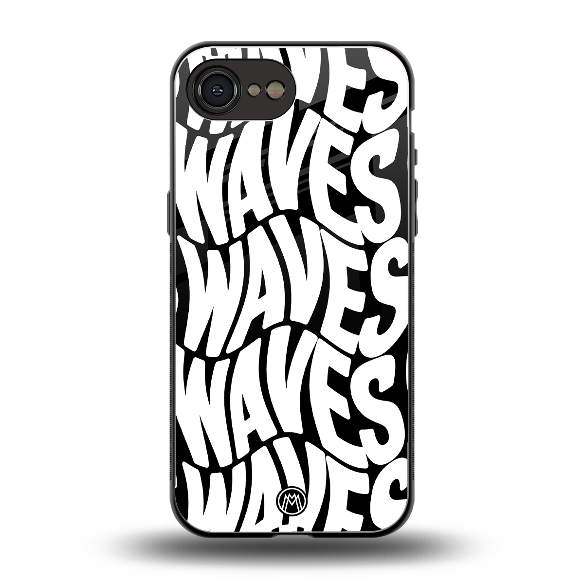 waves back phone cover | glass case for iphone 16e