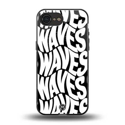 waves back phone cover | glass case for iphone 16e