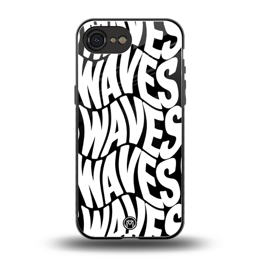 waves back phone cover | glass case for iphone 16e