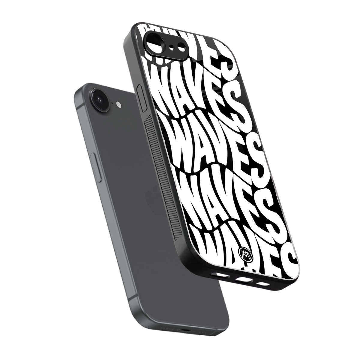 waves back phone cover | glass case for iphone 16e