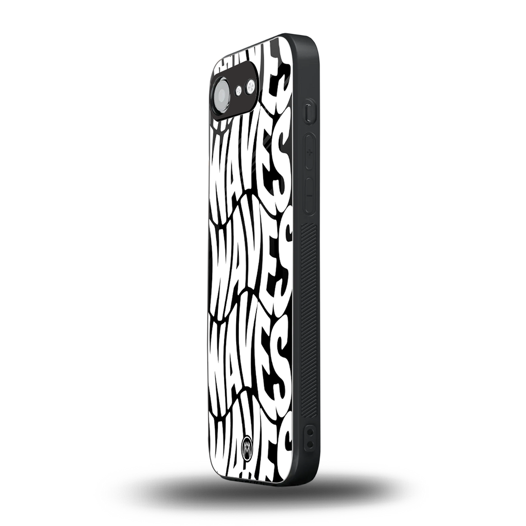 waves back phone cover | glass case for iphone 16e