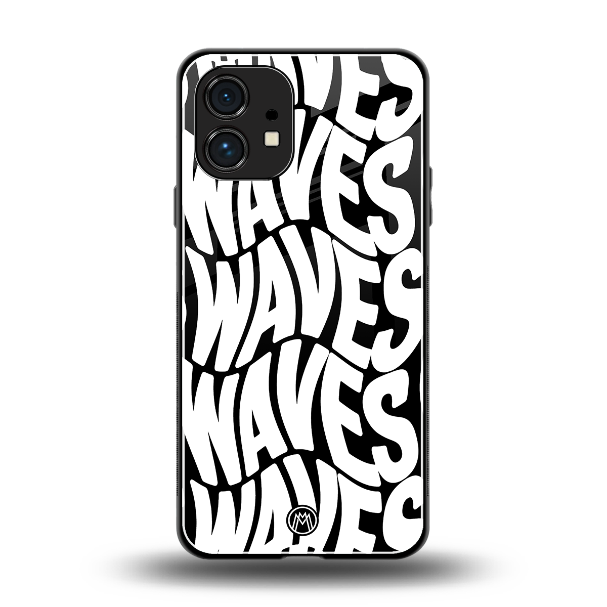 waves back phone cover | glass case for nothing phone 1