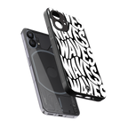 waves back phone cover | glass case for nothing phone 1