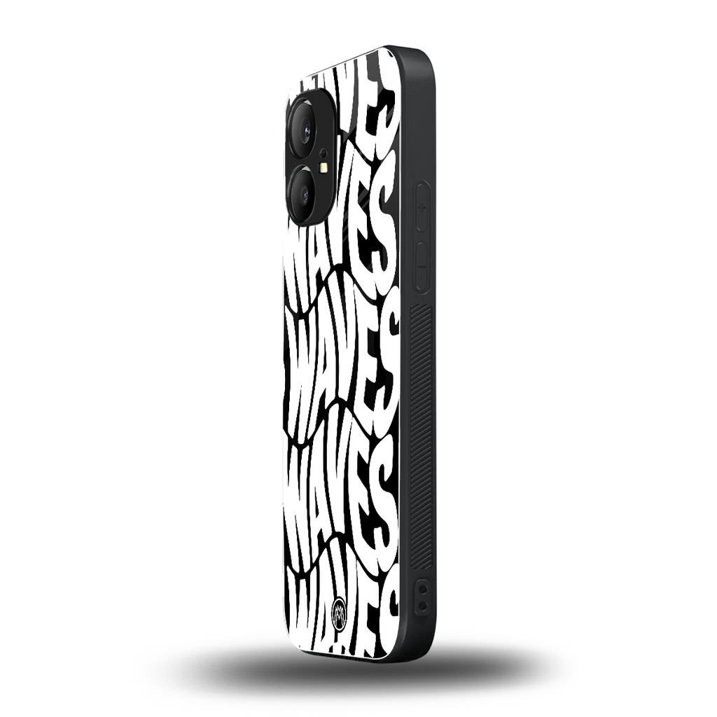 waves back phone cover | glass case for nothing phone 1