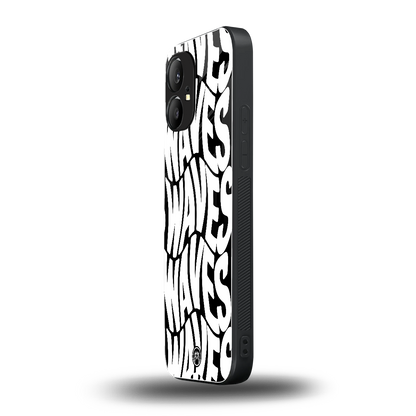 waves back phone cover | glass case for nothing phone 1