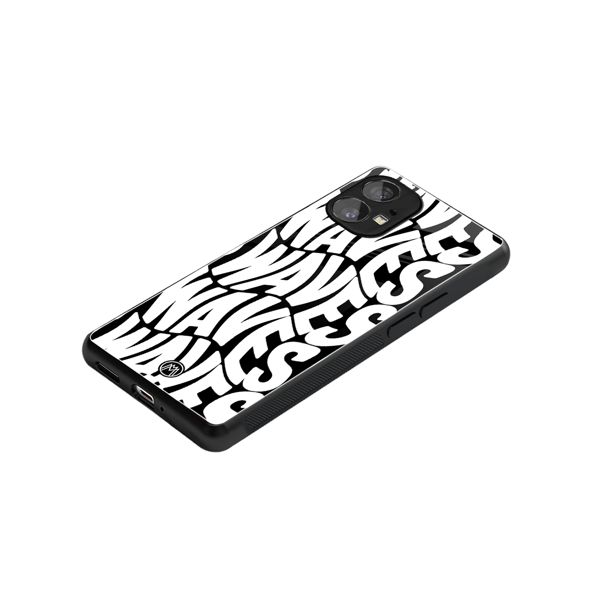 waves back phone cover | glass case for nothing phone 1