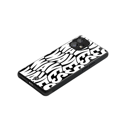 waves back phone cover | glass case for nothing phone 1