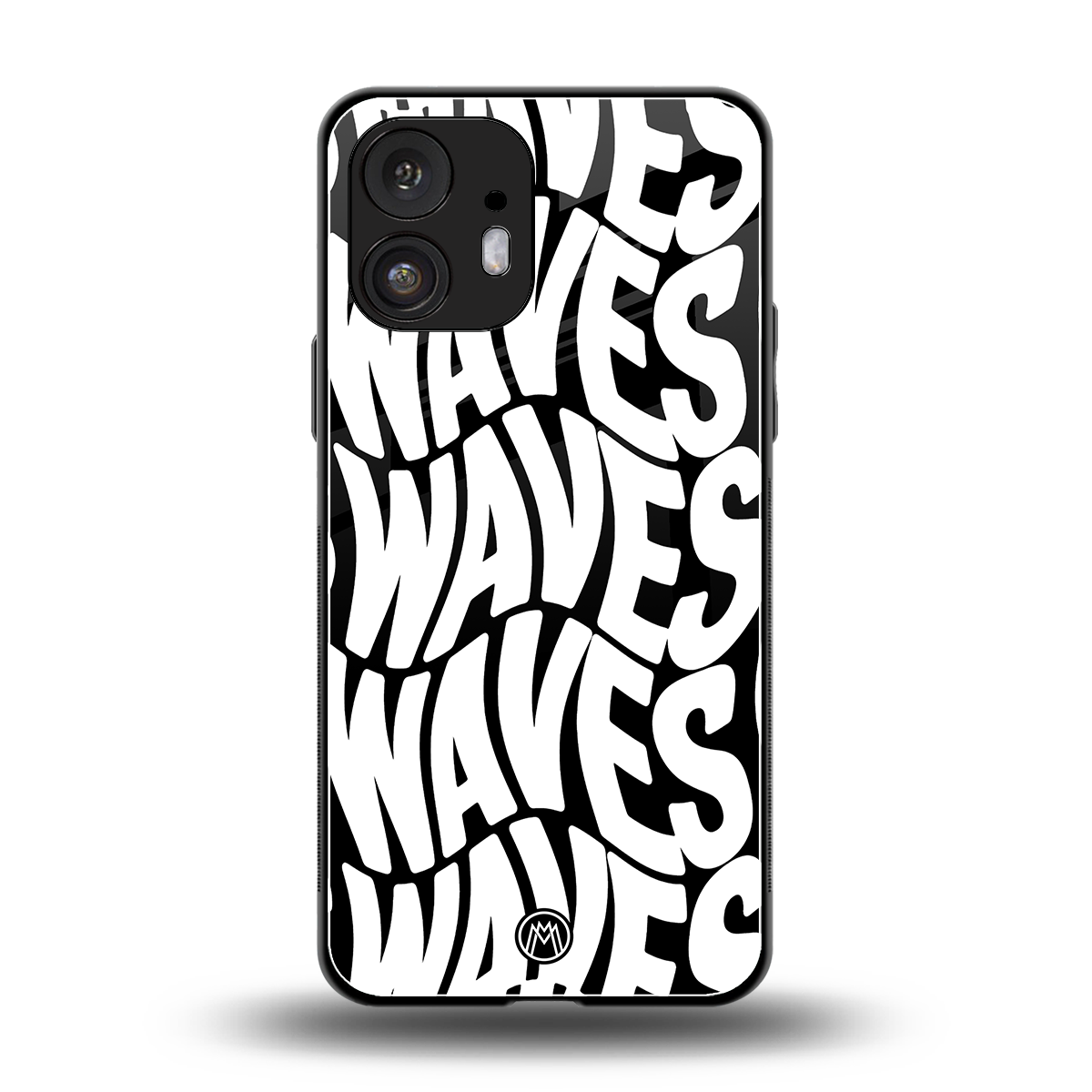 waves back phone cover | glass case for nothing phone 2