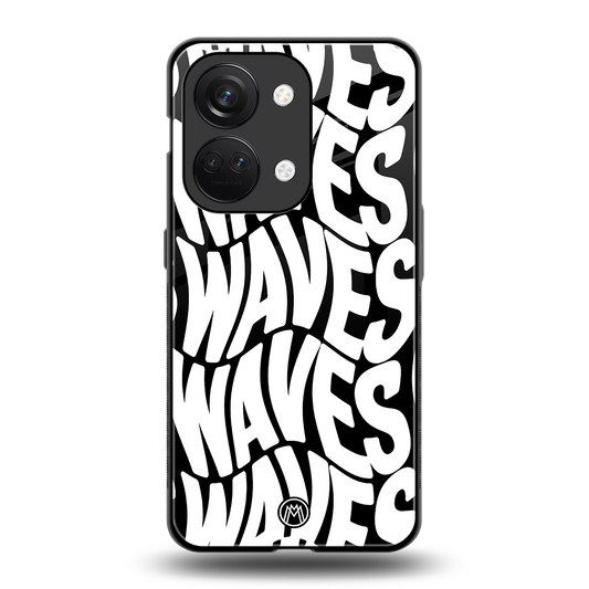 waves back phone cover | glass case for oneplus nord 3