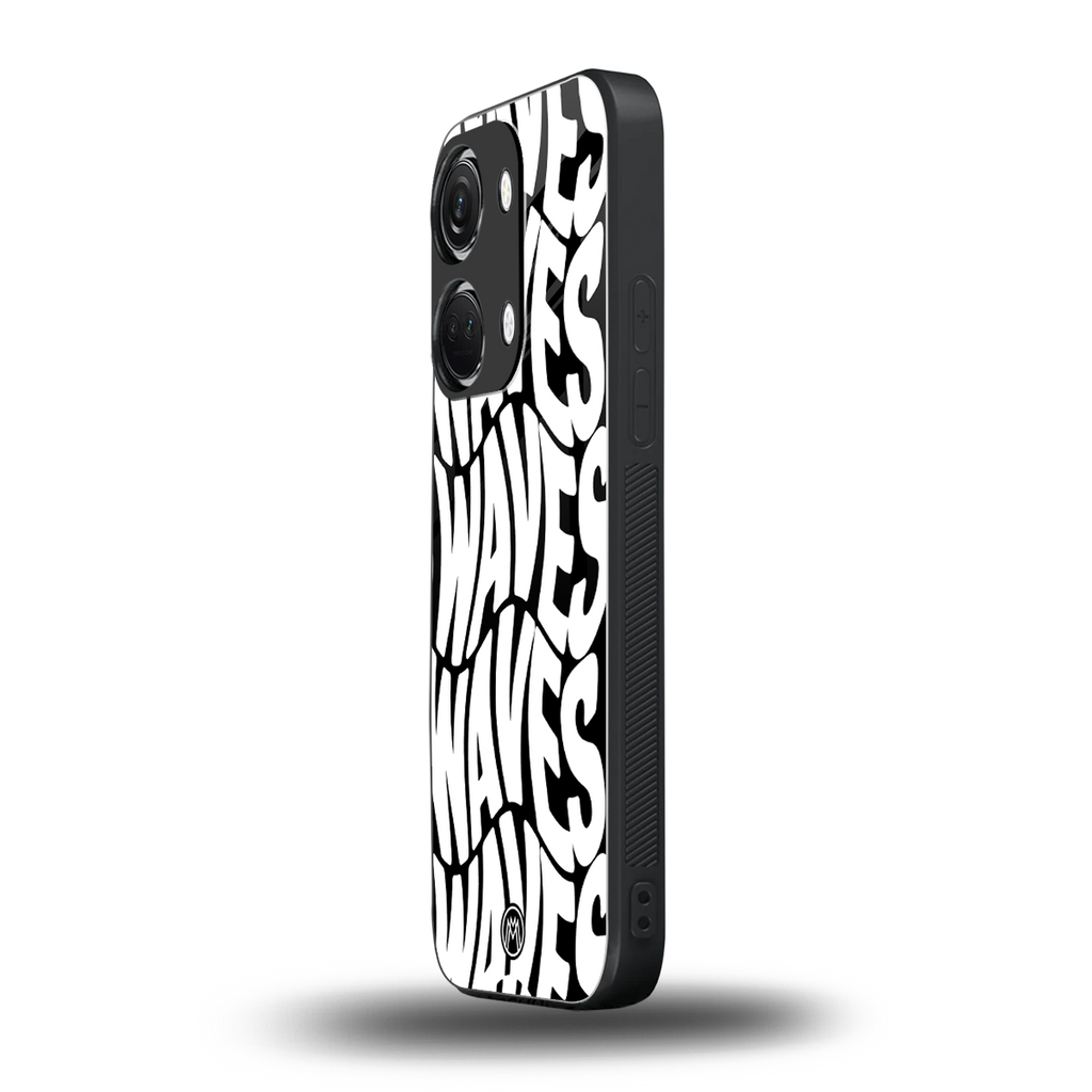 waves back phone cover | glass case for oneplus nord 3
