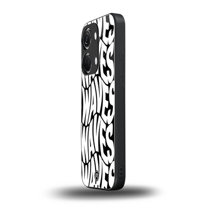 waves back phone cover | glass case for oneplus nord 3