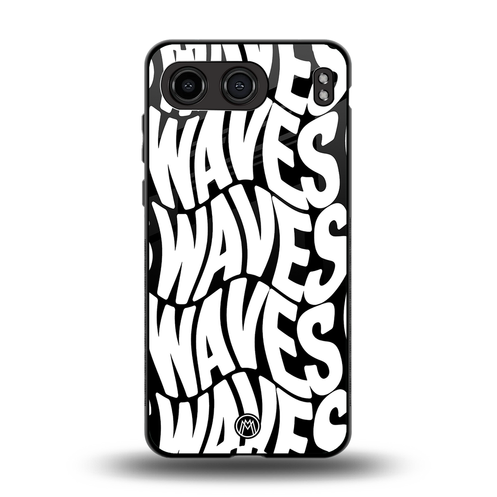 waves back phone cover | glass case for oneplus nord 4
