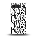 waves back phone cover | glass case for oneplus nord 4