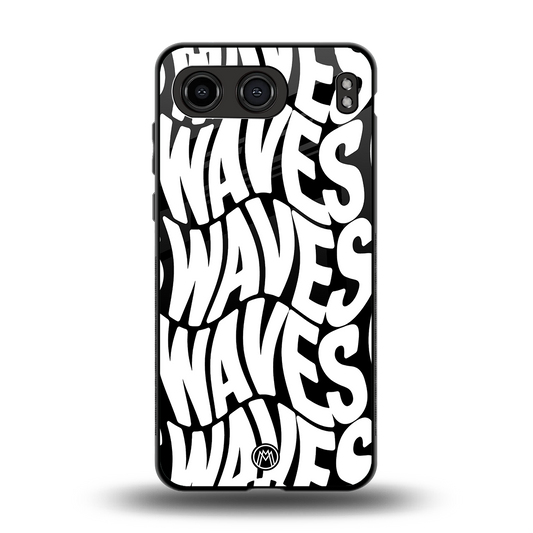 waves back phone cover | glass case for oneplus nord 4