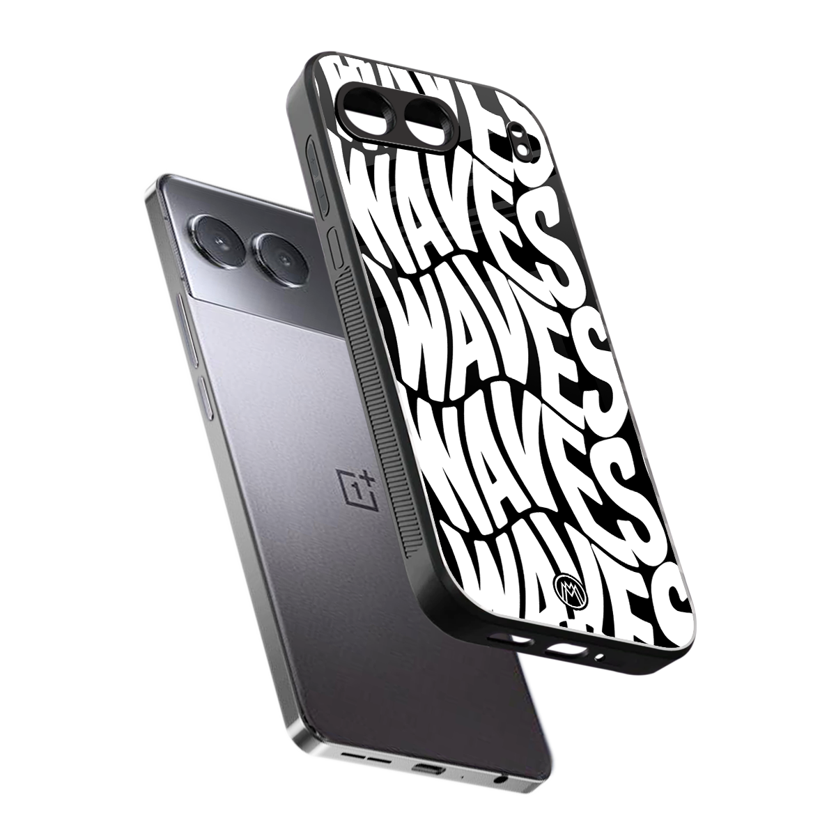 waves back phone cover | glass case for oneplus nord 4