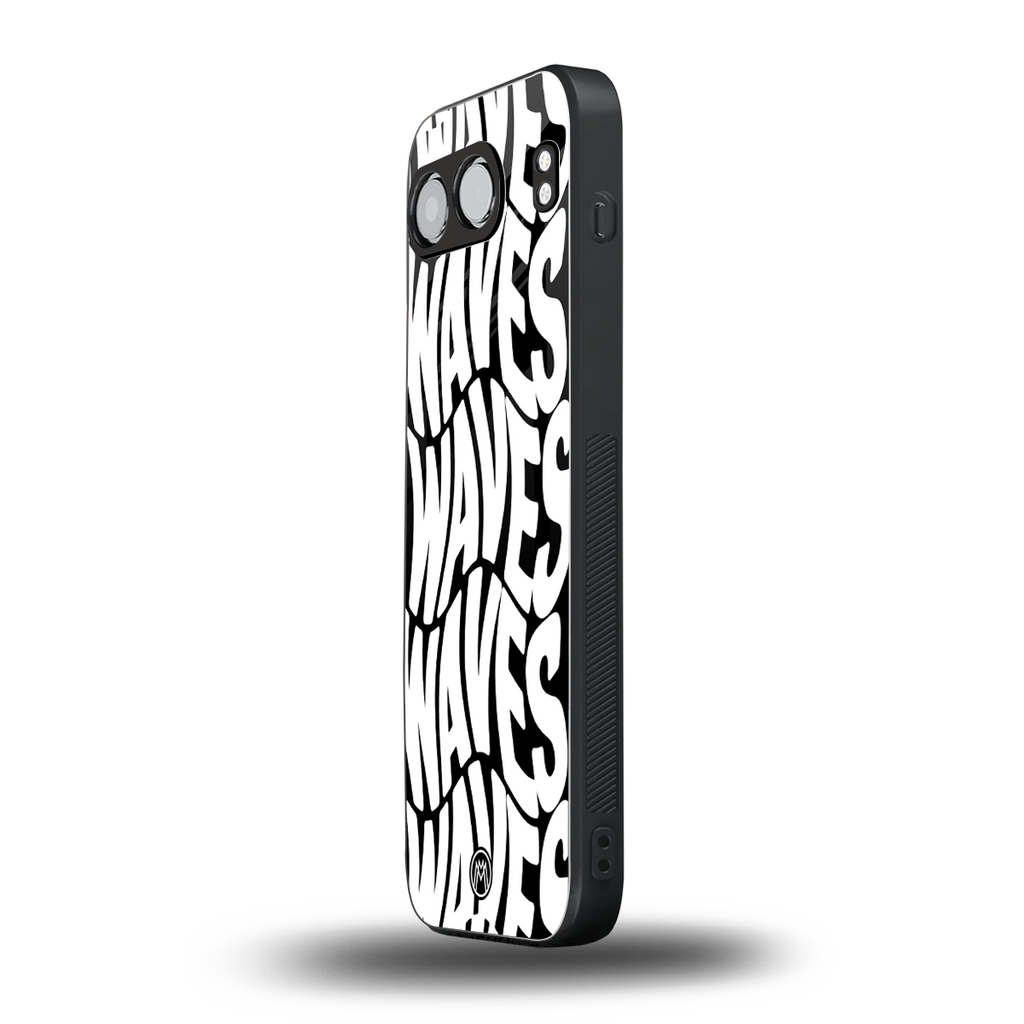 waves back phone cover | glass case for oneplus nord 4