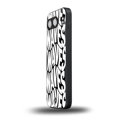 waves back phone cover | glass case for oneplus nord 4