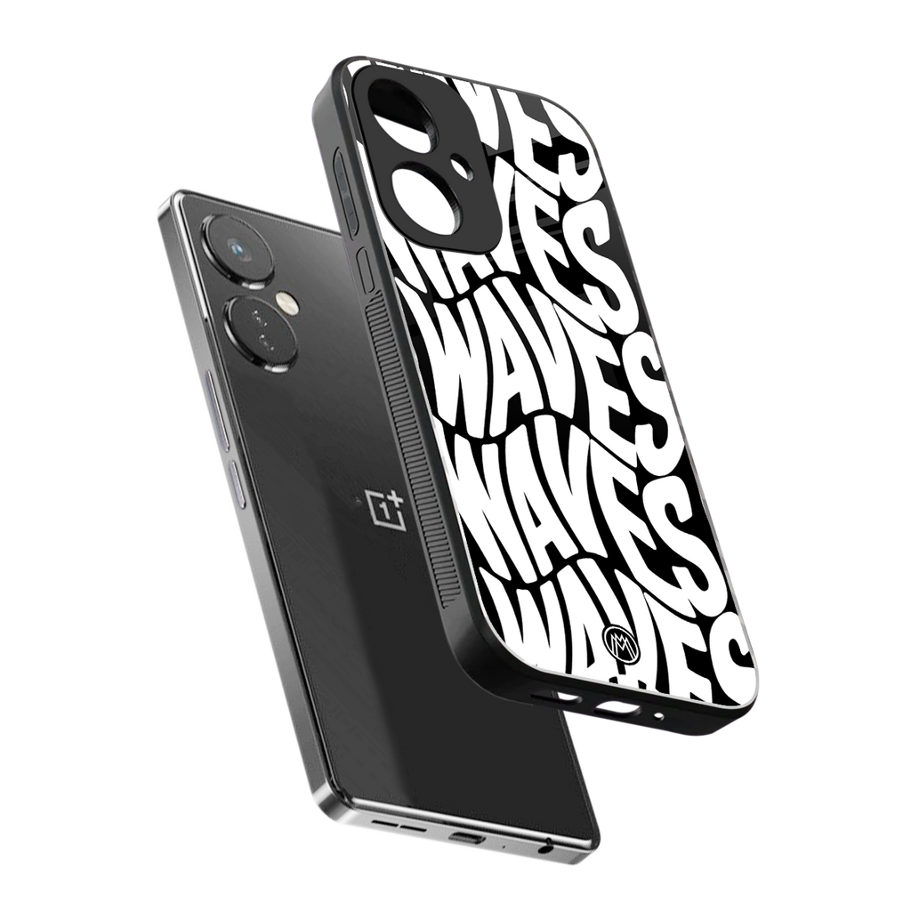 waves back phone cover | glass case for oneplus nord ce 3
