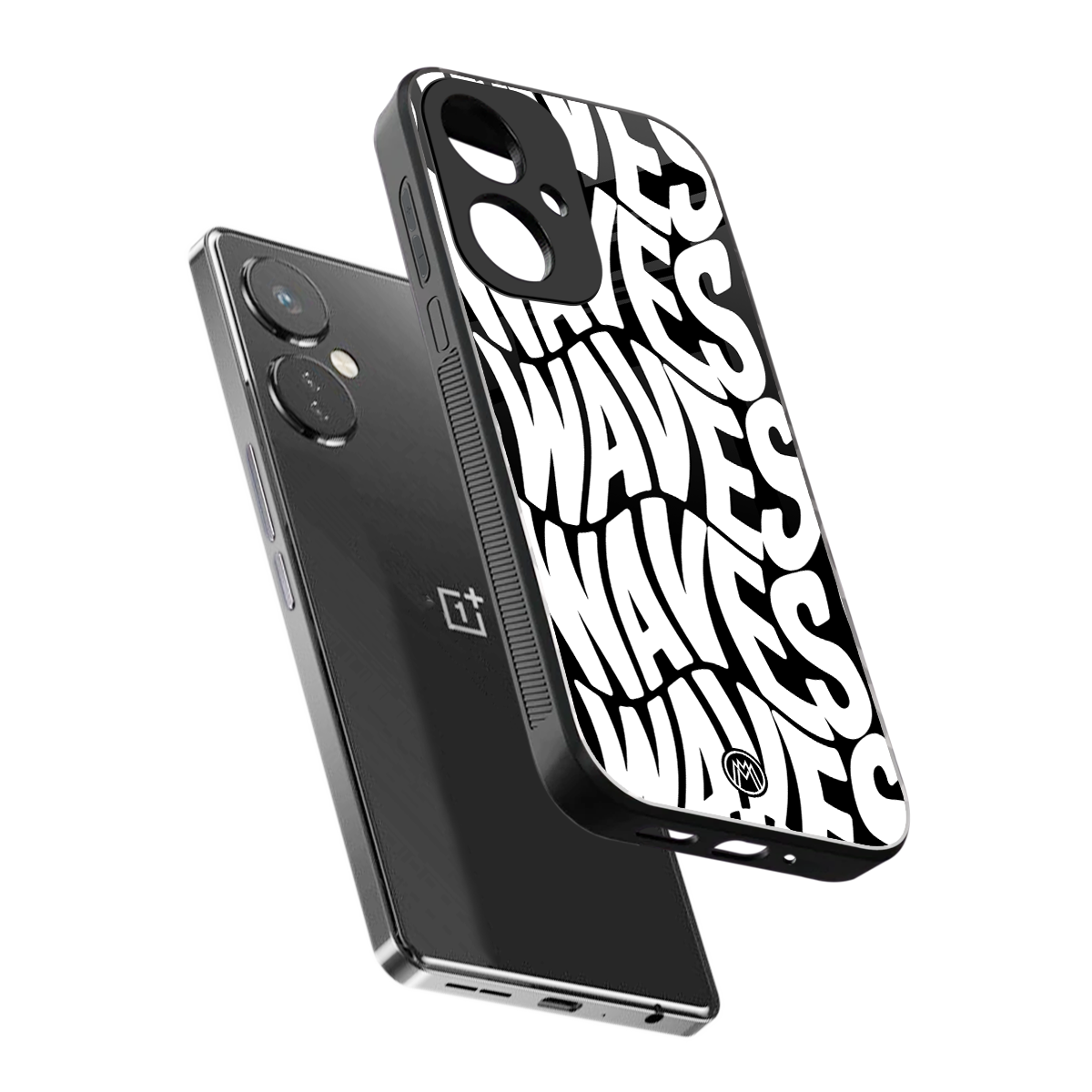 waves back phone cover | glass case for oneplus nord ce 3