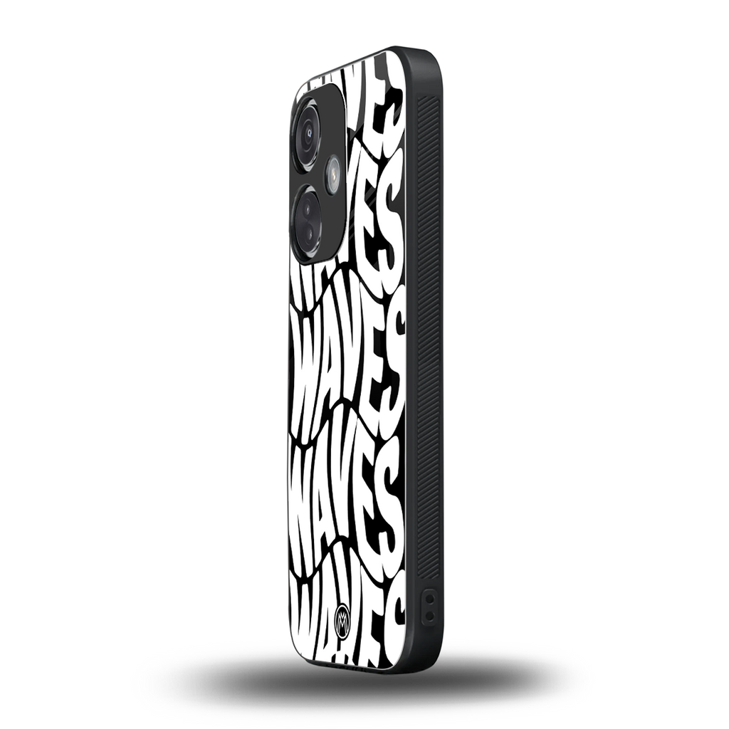 waves back phone cover | glass case for oneplus nord ce 3