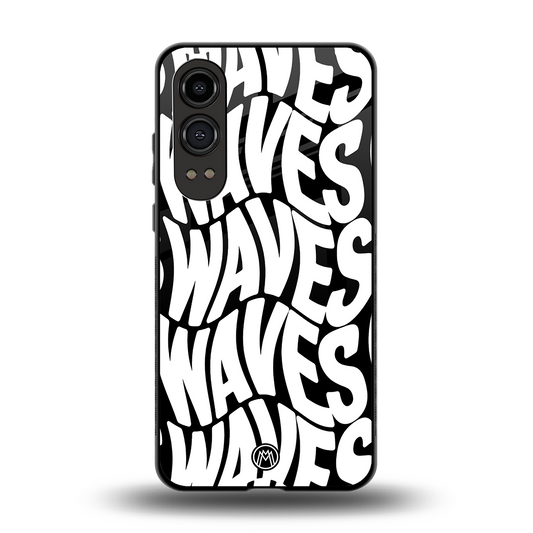 waves back phone cover | glass case for oneplus nord ce 4 lite